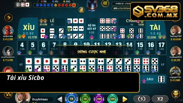Sicbo tài xỉu làm nên thương hiệu